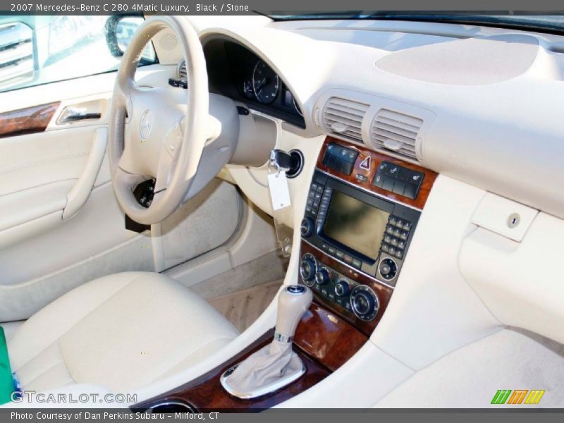 Black / Stone 2007 Mercedes-Benz C 280 4Matic Luxury