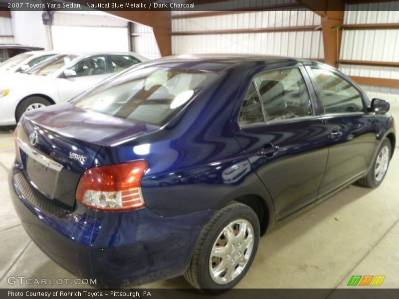 Nautical Blue Metallic / Dark Charcoal 2007 Toyota Yaris Sedan