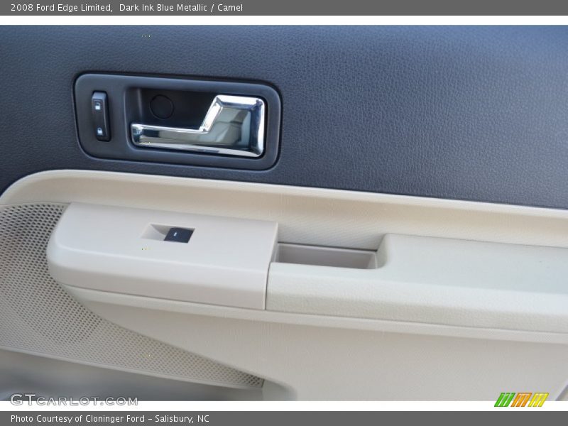 Dark Ink Blue Metallic / Camel 2008 Ford Edge Limited