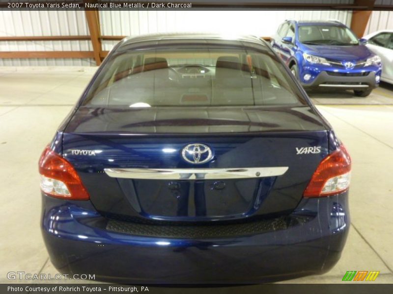 Nautical Blue Metallic / Dark Charcoal 2007 Toyota Yaris Sedan