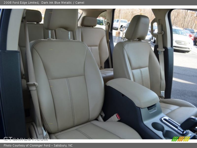Dark Ink Blue Metallic / Camel 2008 Ford Edge Limited
