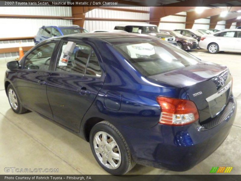 Nautical Blue Metallic / Dark Charcoal 2007 Toyota Yaris Sedan