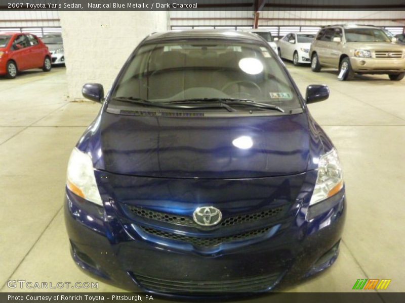 Nautical Blue Metallic / Dark Charcoal 2007 Toyota Yaris Sedan