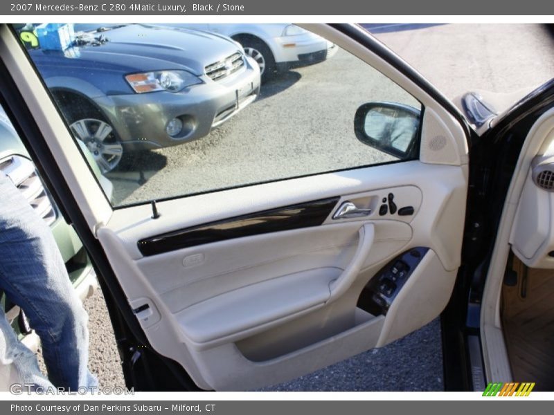 Black / Stone 2007 Mercedes-Benz C 280 4Matic Luxury
