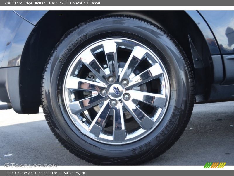 Dark Ink Blue Metallic / Camel 2008 Ford Edge Limited