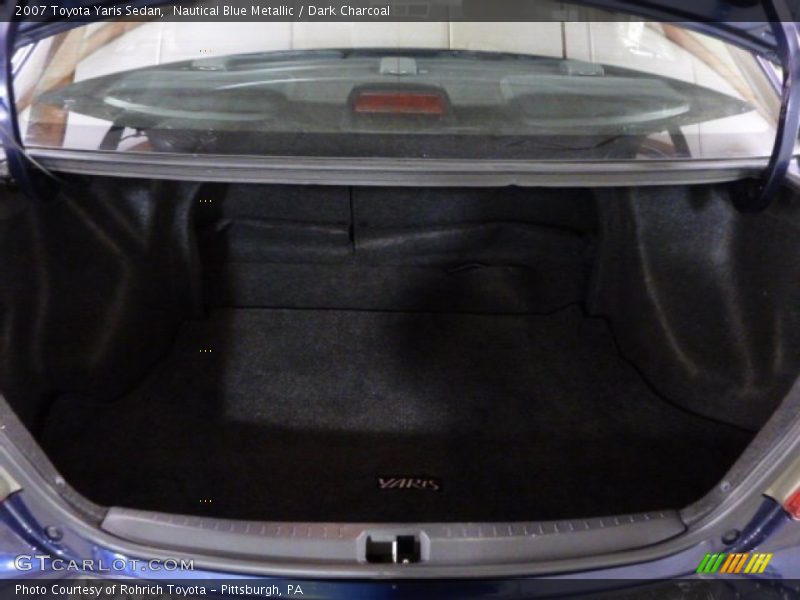 Nautical Blue Metallic / Dark Charcoal 2007 Toyota Yaris Sedan