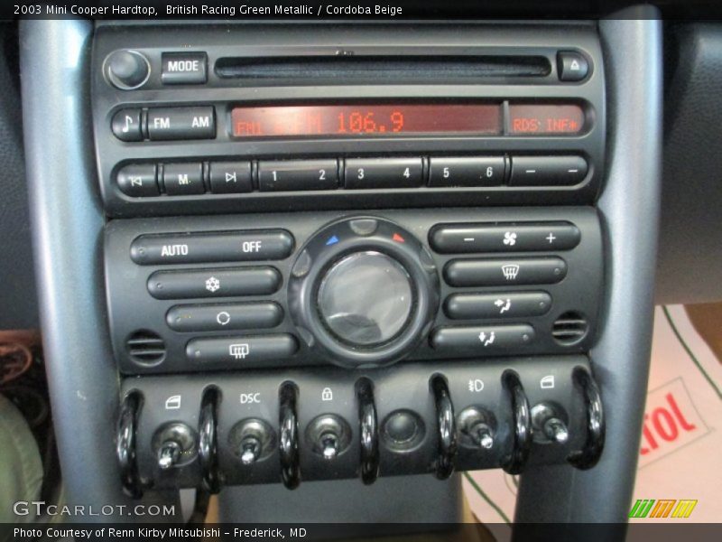 British Racing Green Metallic / Cordoba Beige 2003 Mini Cooper Hardtop