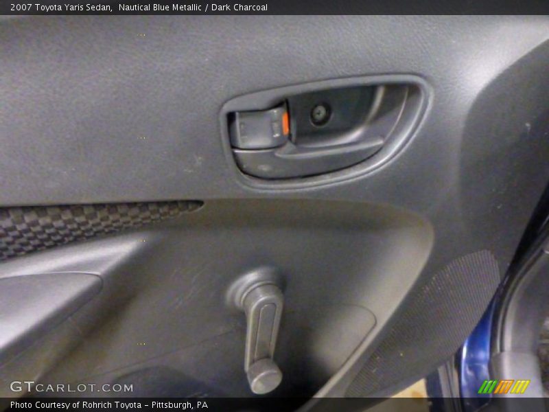 Nautical Blue Metallic / Dark Charcoal 2007 Toyota Yaris Sedan