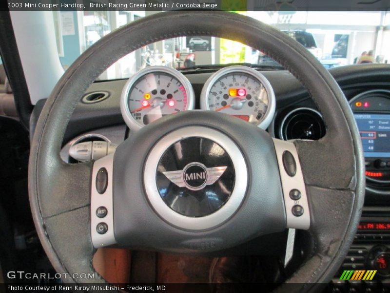British Racing Green Metallic / Cordoba Beige 2003 Mini Cooper Hardtop