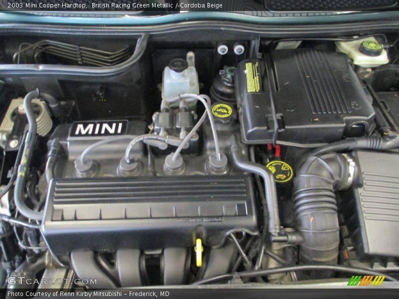 British Racing Green Metallic / Cordoba Beige 2003 Mini Cooper Hardtop