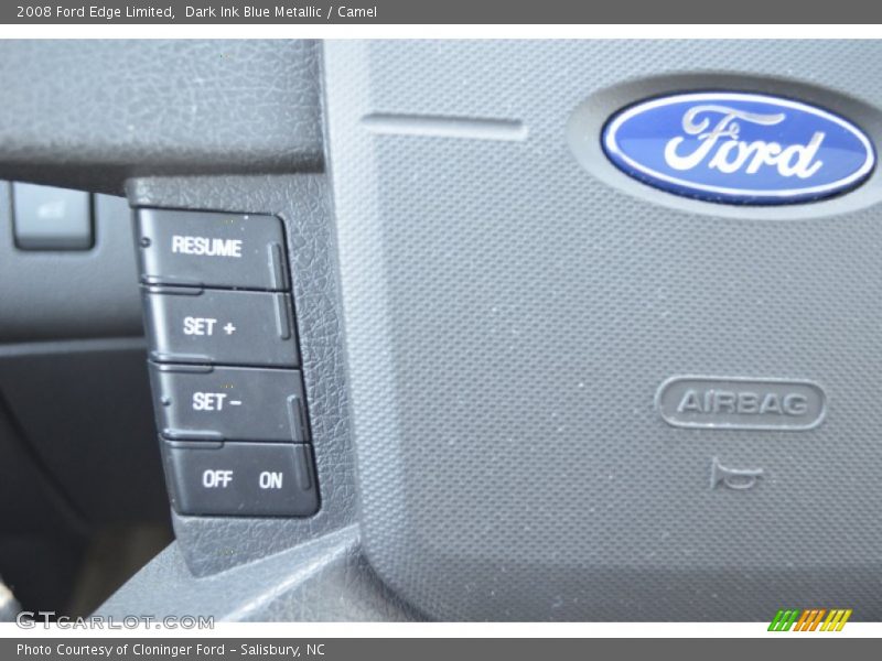 Dark Ink Blue Metallic / Camel 2008 Ford Edge Limited