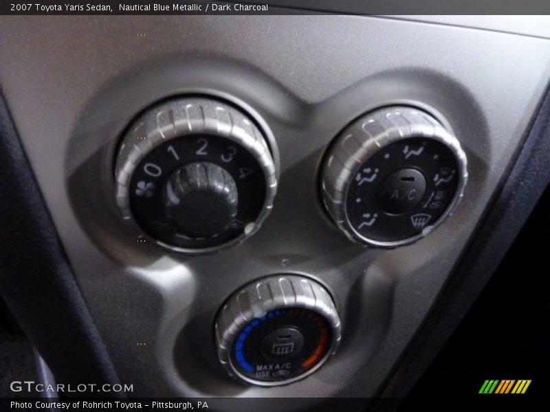 Nautical Blue Metallic / Dark Charcoal 2007 Toyota Yaris Sedan