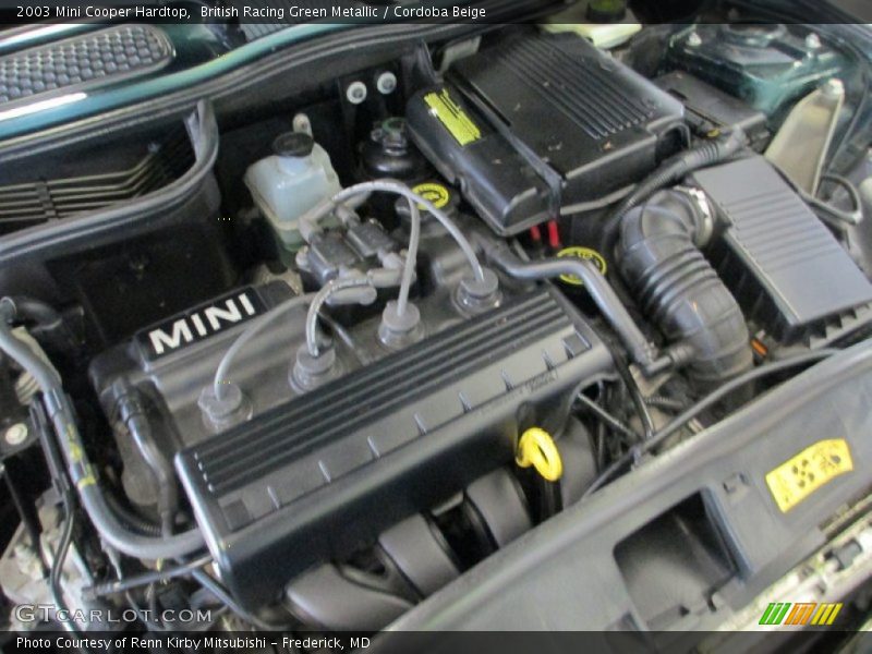British Racing Green Metallic / Cordoba Beige 2003 Mini Cooper Hardtop