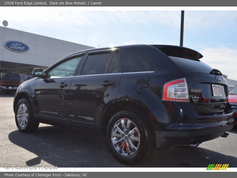 Dark Ink Blue Metallic / Camel 2008 Ford Edge Limited