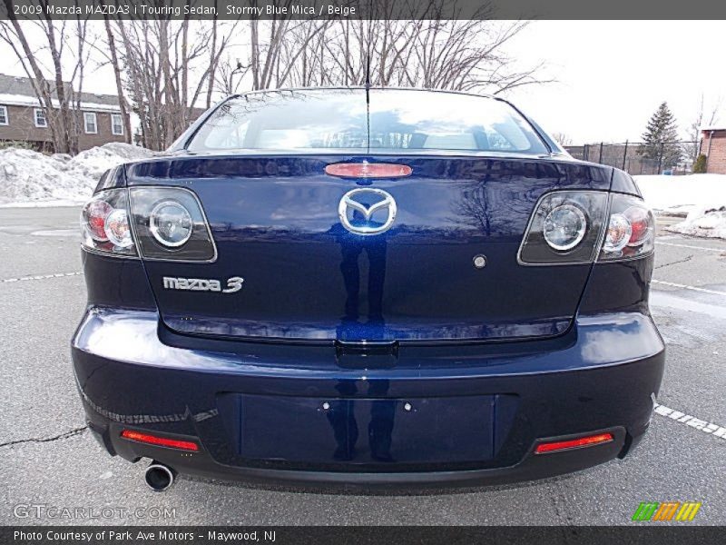 Stormy Blue Mica / Beige 2009 Mazda MAZDA3 i Touring Sedan