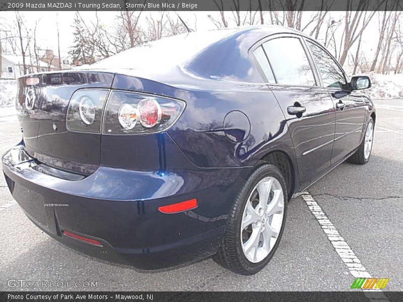 Stormy Blue Mica / Beige 2009 Mazda MAZDA3 i Touring Sedan