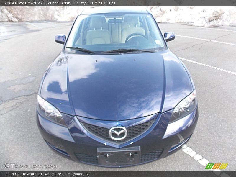 Stormy Blue Mica / Beige 2009 Mazda MAZDA3 i Touring Sedan