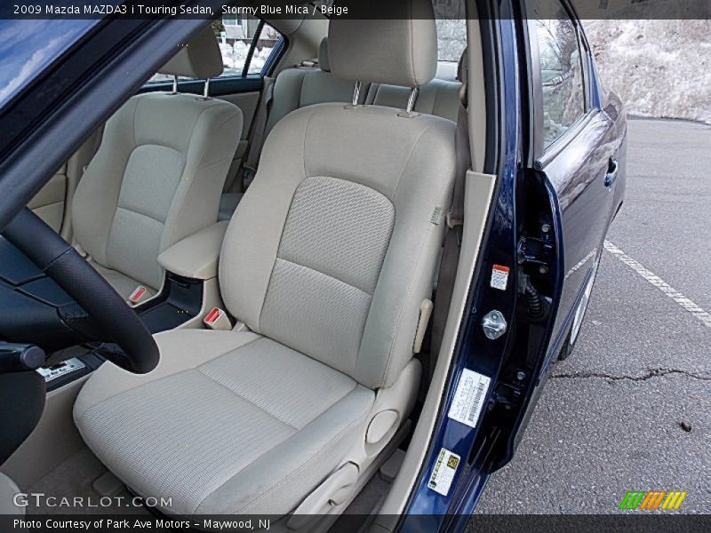 Stormy Blue Mica / Beige 2009 Mazda MAZDA3 i Touring Sedan