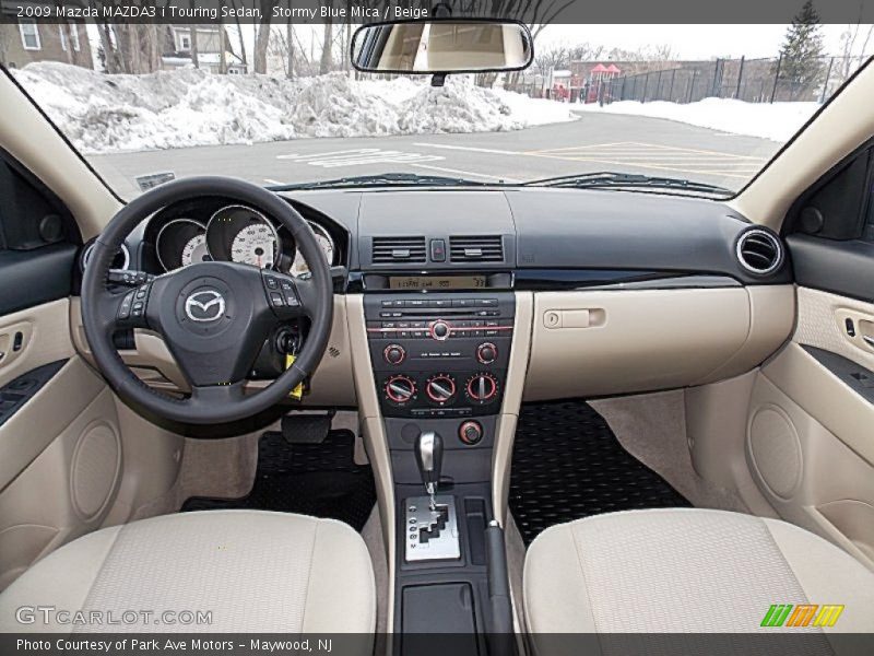 Stormy Blue Mica / Beige 2009 Mazda MAZDA3 i Touring Sedan