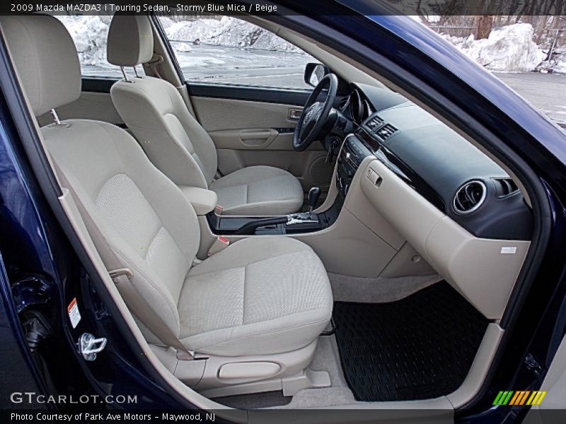 Stormy Blue Mica / Beige 2009 Mazda MAZDA3 i Touring Sedan