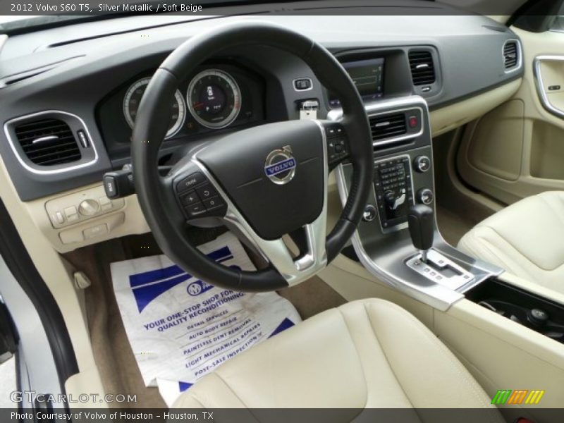 Silver Metallic / Soft Beige 2012 Volvo S60 T5