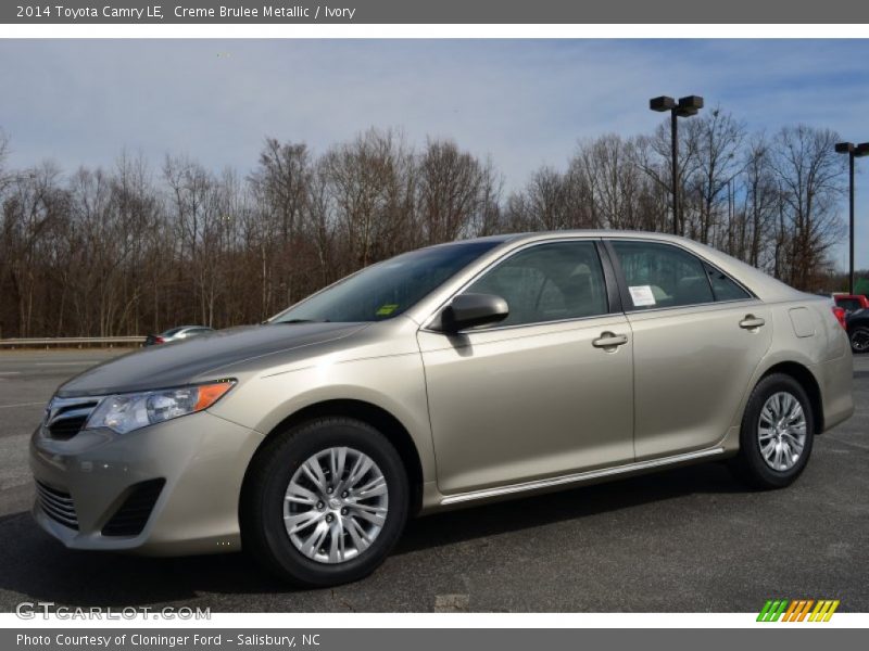 Creme Brulee Metallic / Ivory 2014 Toyota Camry LE