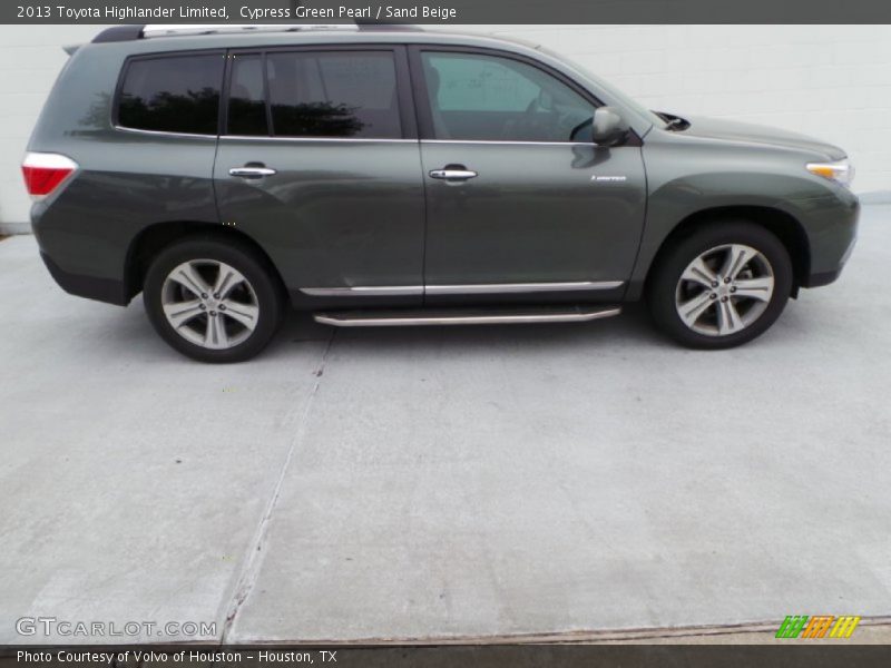 Cypress Green Pearl / Sand Beige 2013 Toyota Highlander Limited