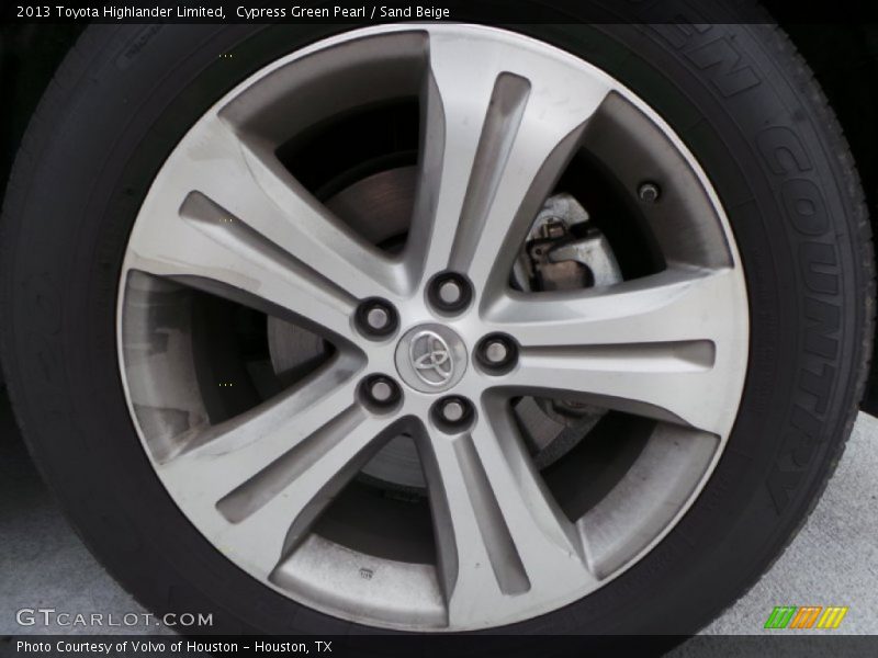 Cypress Green Pearl / Sand Beige 2013 Toyota Highlander Limited