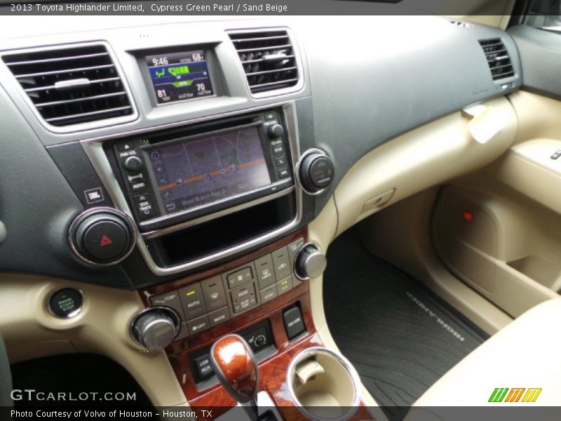 Cypress Green Pearl / Sand Beige 2013 Toyota Highlander Limited