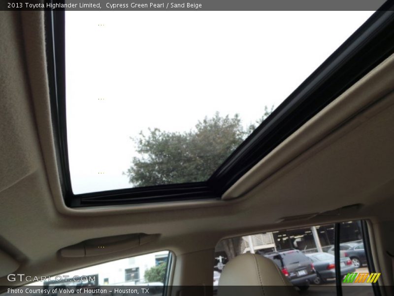 Cypress Green Pearl / Sand Beige 2013 Toyota Highlander Limited