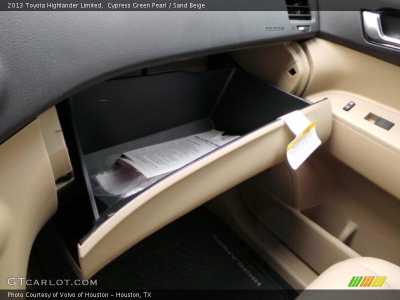 Cypress Green Pearl / Sand Beige 2013 Toyota Highlander Limited