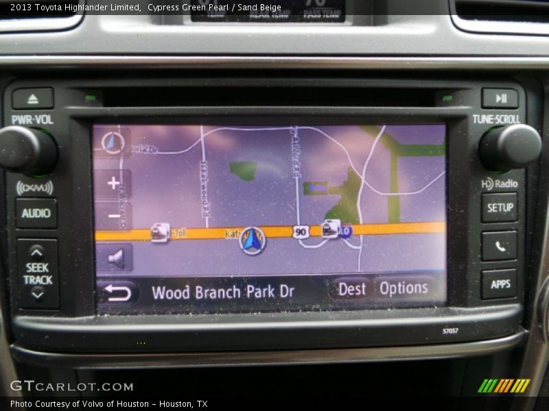 Cypress Green Pearl / Sand Beige 2013 Toyota Highlander Limited