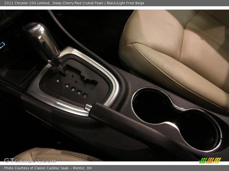 Deep Cherry Red Crystal Pearl / Black/Light Frost Beige 2011 Chrysler 200 Limited