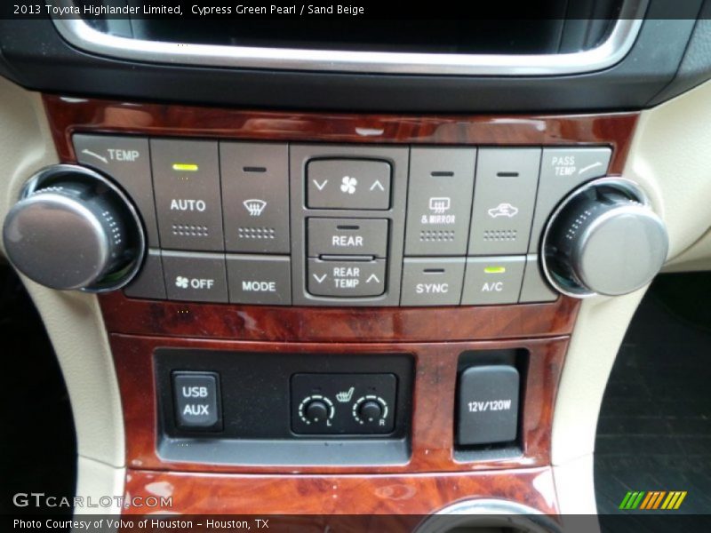 Cypress Green Pearl / Sand Beige 2013 Toyota Highlander Limited