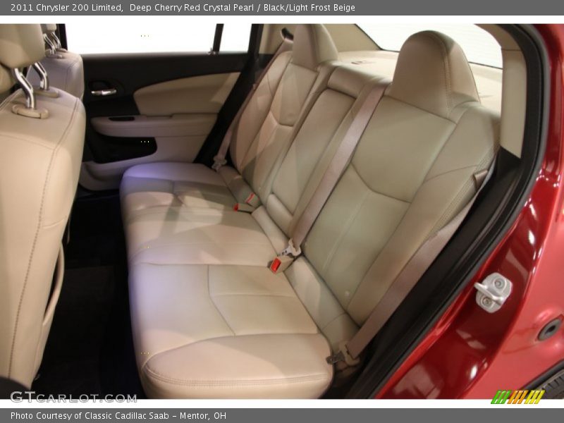 Deep Cherry Red Crystal Pearl / Black/Light Frost Beige 2011 Chrysler 200 Limited