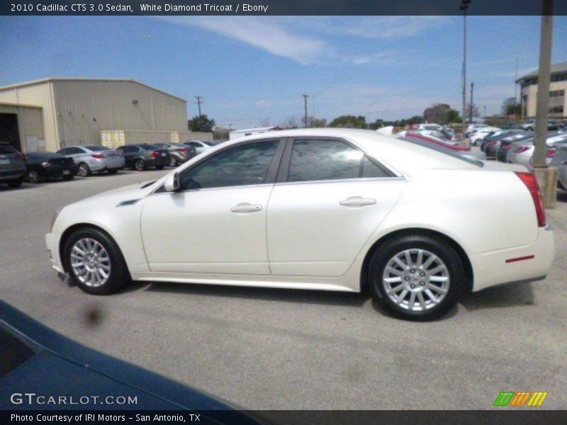 White Diamond Tricoat / Ebony 2010 Cadillac CTS 3.0 Sedan