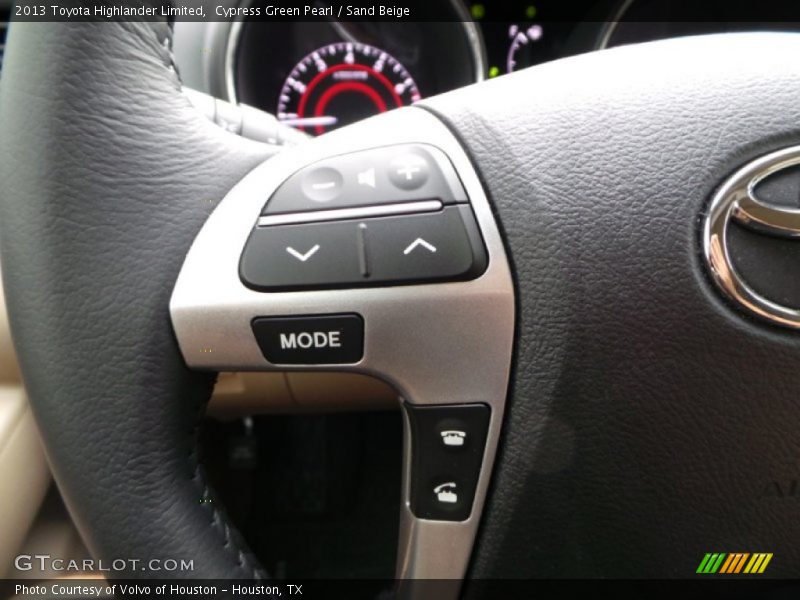 Cypress Green Pearl / Sand Beige 2013 Toyota Highlander Limited