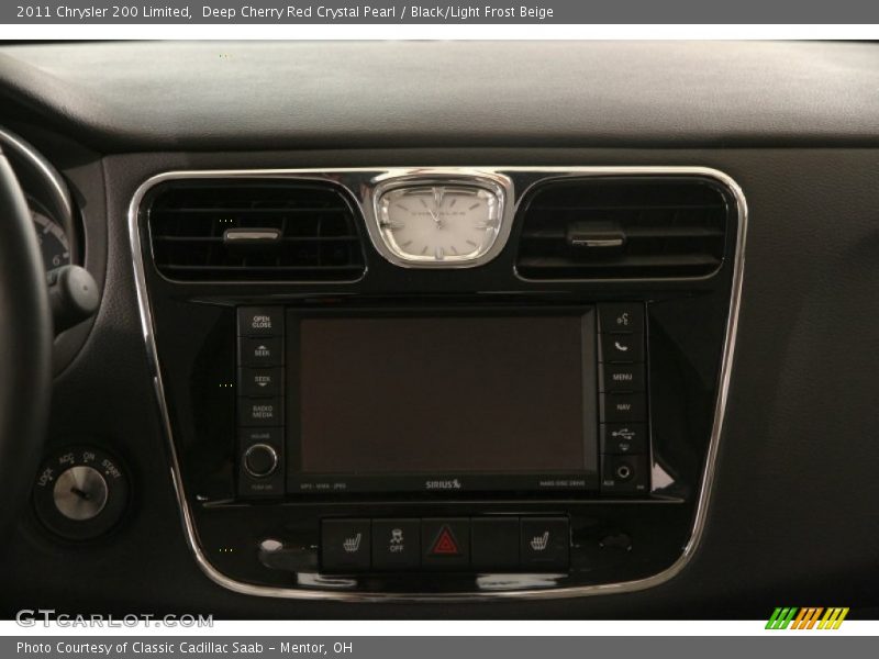 Deep Cherry Red Crystal Pearl / Black/Light Frost Beige 2011 Chrysler 200 Limited