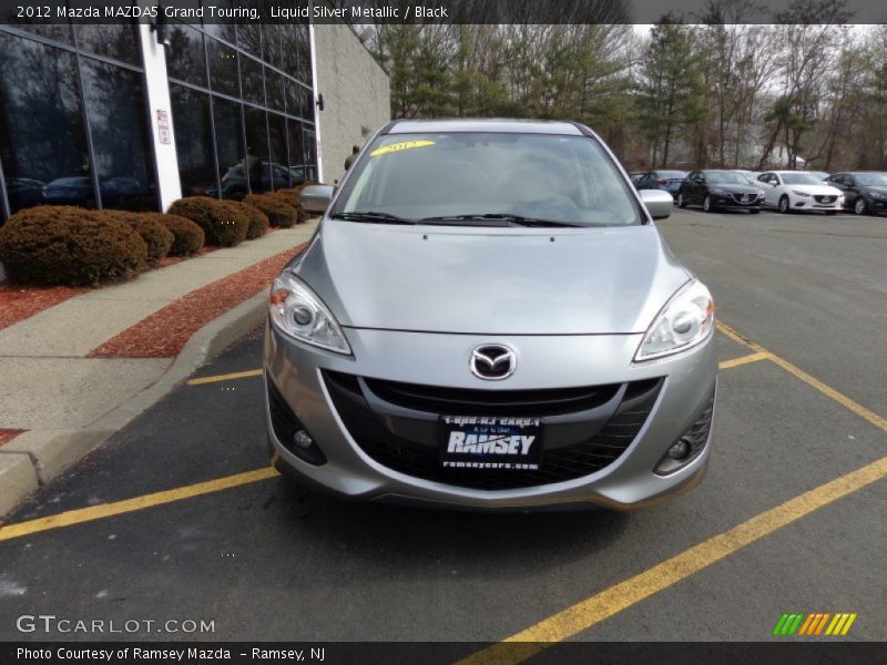 Liquid Silver Metallic / Black 2012 Mazda MAZDA5 Grand Touring
