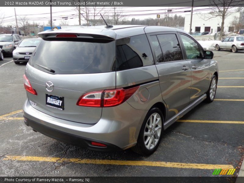 Liquid Silver Metallic / Black 2012 Mazda MAZDA5 Grand Touring
