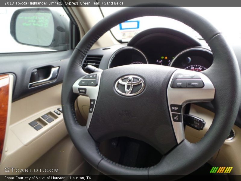 Cypress Green Pearl / Sand Beige 2013 Toyota Highlander Limited