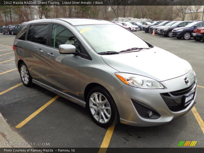 Liquid Silver Metallic / Black 2012 Mazda MAZDA5 Grand Touring