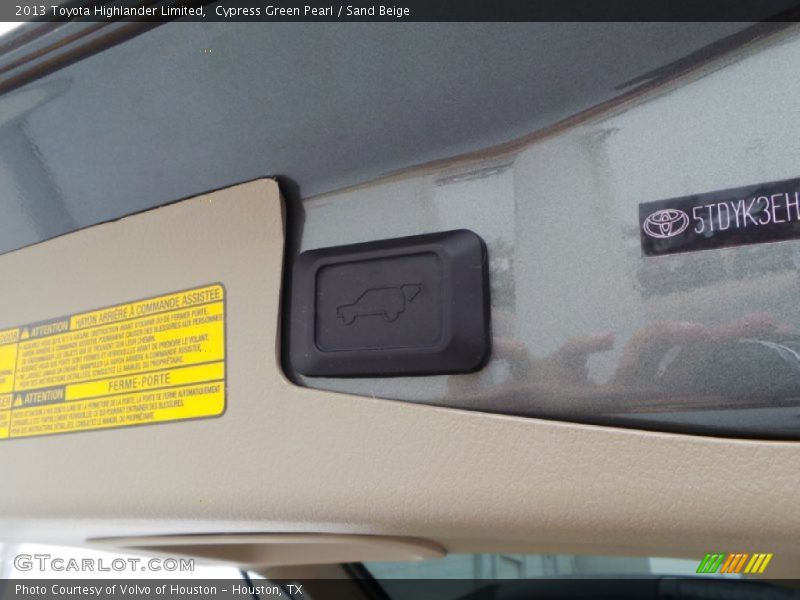 Cypress Green Pearl / Sand Beige 2013 Toyota Highlander Limited