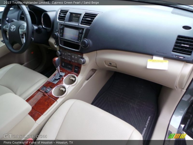 Cypress Green Pearl / Sand Beige 2013 Toyota Highlander Limited