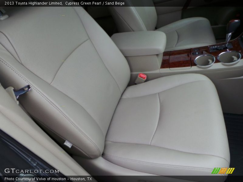 Cypress Green Pearl / Sand Beige 2013 Toyota Highlander Limited