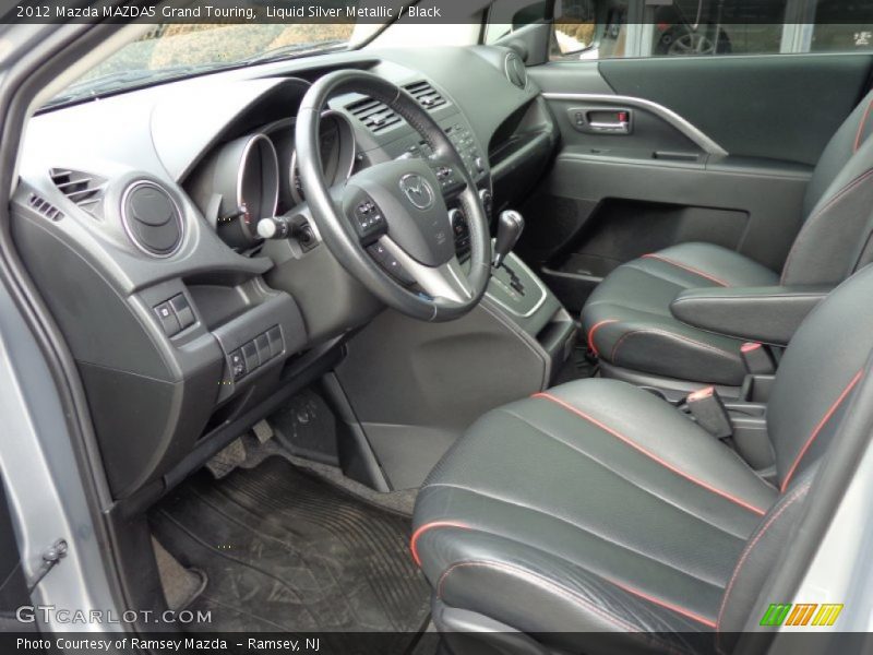 Liquid Silver Metallic / Black 2012 Mazda MAZDA5 Grand Touring