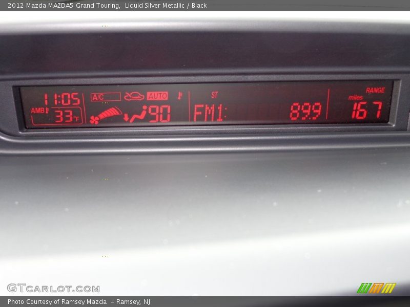 Liquid Silver Metallic / Black 2012 Mazda MAZDA5 Grand Touring