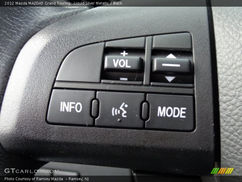 Liquid Silver Metallic / Black 2012 Mazda MAZDA5 Grand Touring
