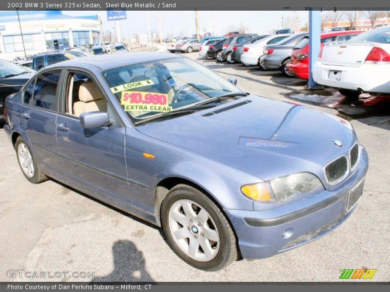 Steel Blue Metallic / Sand 2003 BMW 3 Series 325xi Sedan