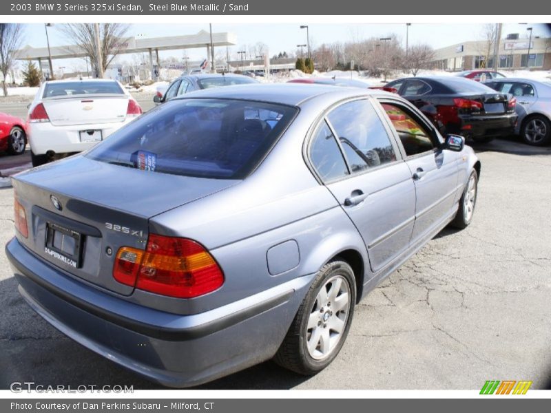 Steel Blue Metallic / Sand 2003 BMW 3 Series 325xi Sedan